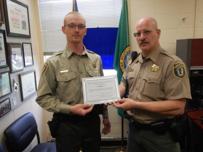 Correction Officer Poisel Oath of Office