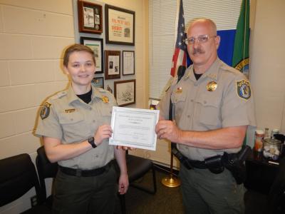 Correction Officer Lundean Oath of Office