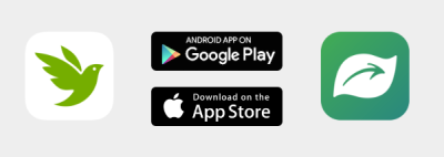 iNaturalist logo and Seek by iNaturalist logo available as apps, find in Google Play, or download from the App Store
